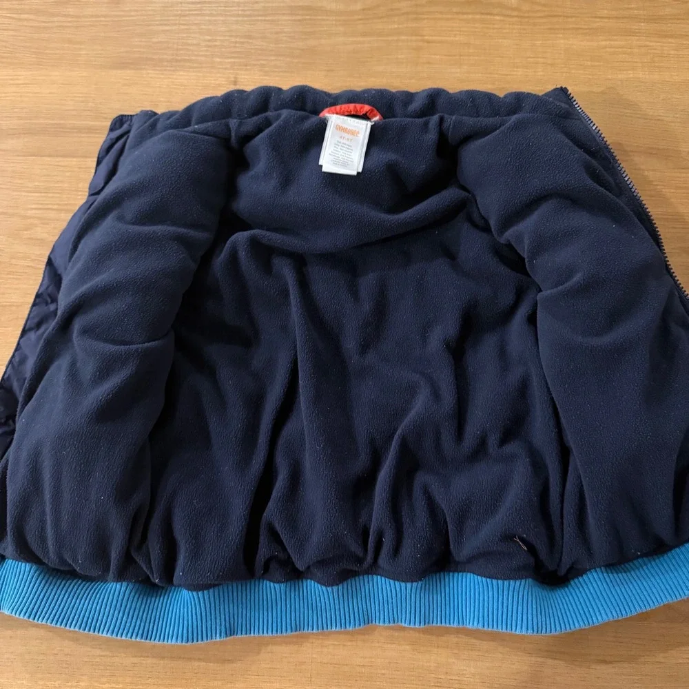 Gymboree Kids Colorblock Puffer Vest Red Navy Green Blue Fleece Lined‎ 4T-5T